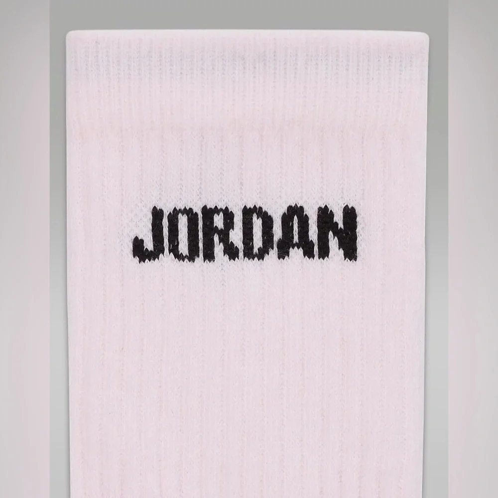 Air Jordan Dri-fit Cushioned Crew Socks 6 pack multicolor black pink white gray